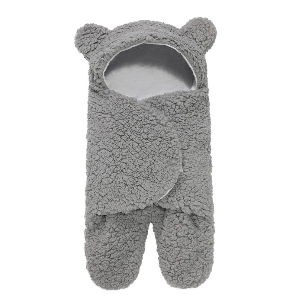 Lamb Plush Sleeping Bag Newborn Baby Swaddling Quilt - Cindi Book