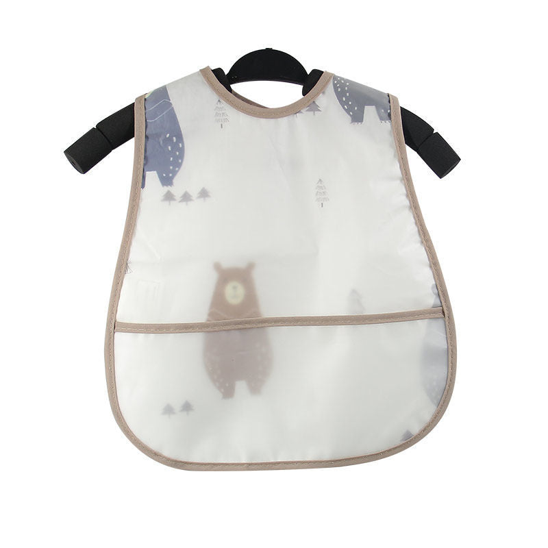 Baby eating bib girl baby waterproof children male painting apron - Cindi Book