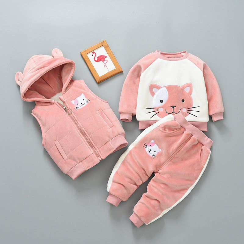 Children's thick three-piece suit - Cindi Book