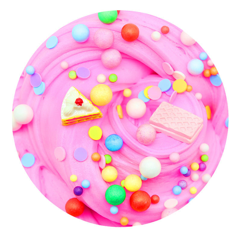 DIY Cake Color Matching Cotton Mud Toy - Cindi Book