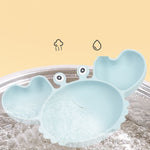 Silicone Split Cutlery Crab Plate For Infants - Cindi Book