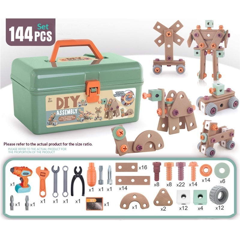 Educational Repair Assembly Playhouse Toolbox Set For Kids - Cindi Book