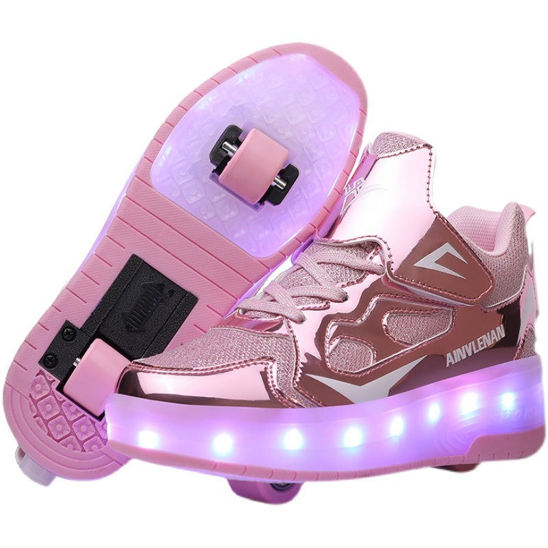 New Boy Student Roller Skating Shoelace Wheels - Cindi Book