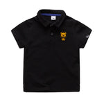 Summer Elastic Cotton Solid Color Short Sleeve  Men''s And Women''s Cartoon Polo T-shirt - Cindi Book