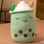Milk Tea Cup Plush Toy Fruit Pillow Strawberry Matcha Cup Creative Doll - Cindi Book