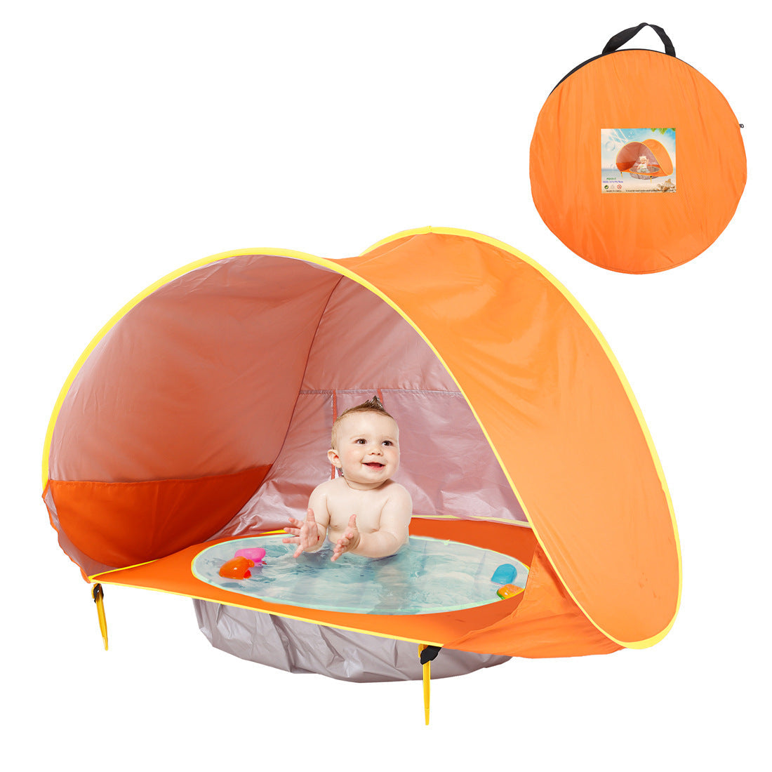 Baby Beach Tent Kids Outdoor Camping Easy Fold Up Waterproof  Up Sun Awning Tent UV-protecting - Cindi Book