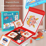 Magnetic Puzzle Featuring Characters In Various Professions And A Princess Dress-up Set - Cindi Book