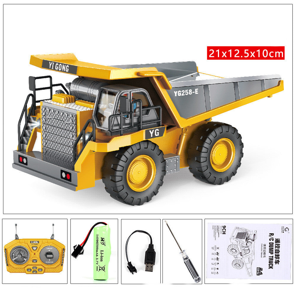 Children's Simple Alloy Charging Excavator Toy Car - Cindi Book