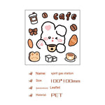Cute Bear Clear Water Cup Stickers Children's Cartoon Korean Journal Material Mobile Phone Cup Decoration - Cindi Book
