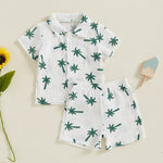 Baby Boy Beach Series Short Sleeve Blouse And Pants - Cindi Book