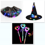 Magical & Luminous  LED Princess Halloween Tutu Skirt Sequins Shiny Skirt - Cindi Book