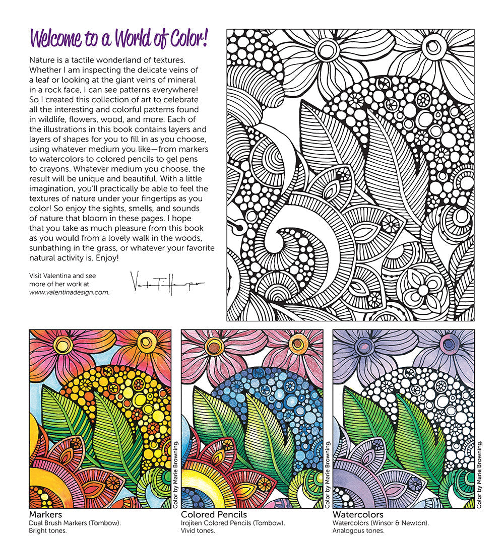 Creative Coloring Patterns of Nature