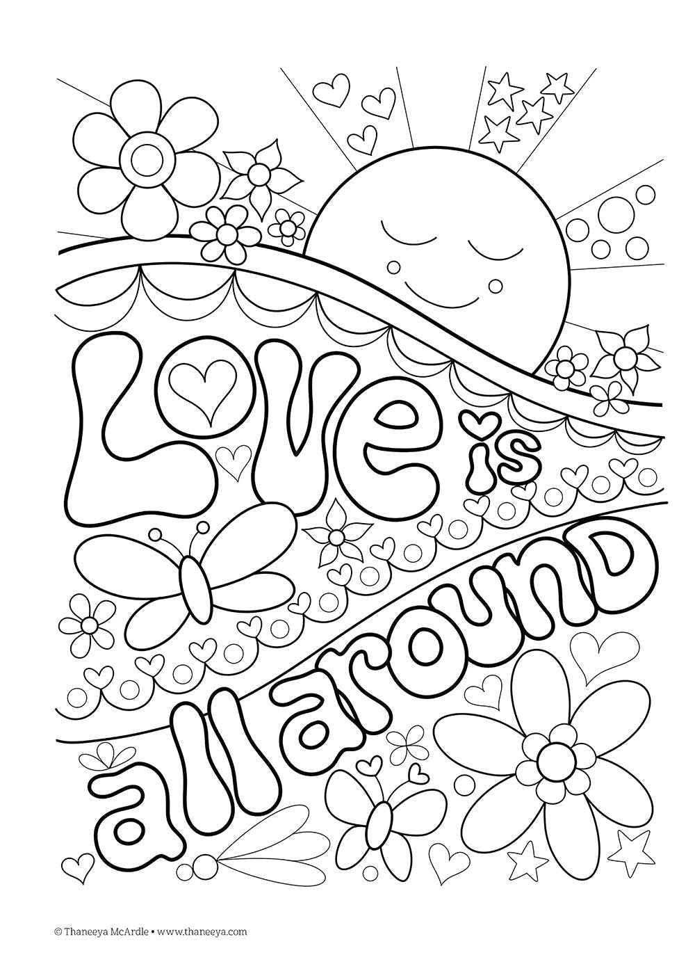 Dont Worry, Be Happy Coloring Book Treasury