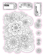 Color Your Own Stickers Flowers