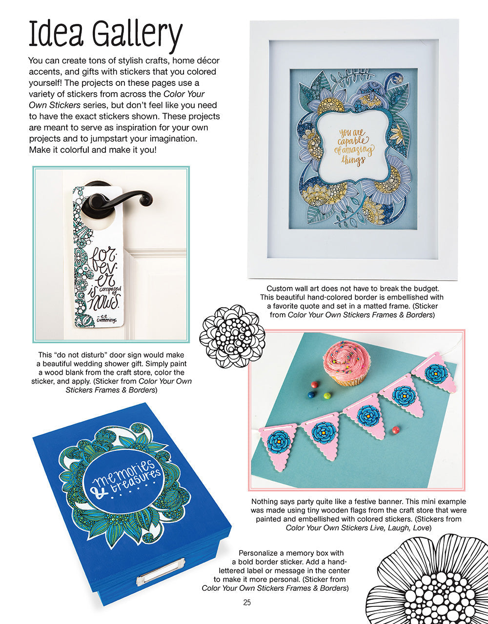 Color Your Own Stickers Frames & Borders