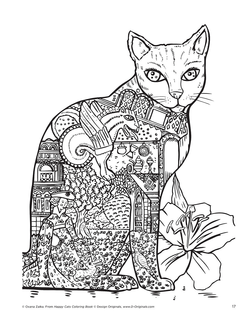Happy Cats Coloring Book