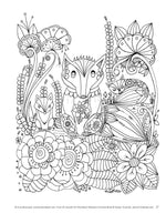 KC Doodle Art Woodland Whispers Coloring Book