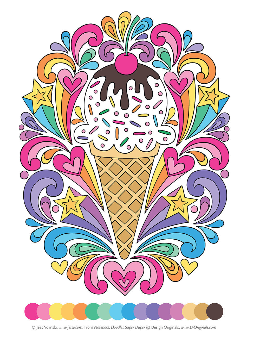 Notebook Doodles Super Duper Coloring & Activity Book