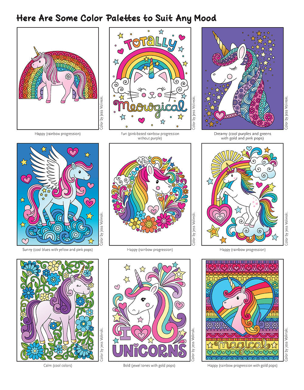 Notebook Doodles Unicorns