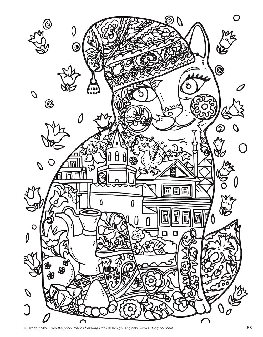 Keepsake Kitties Coloring Book