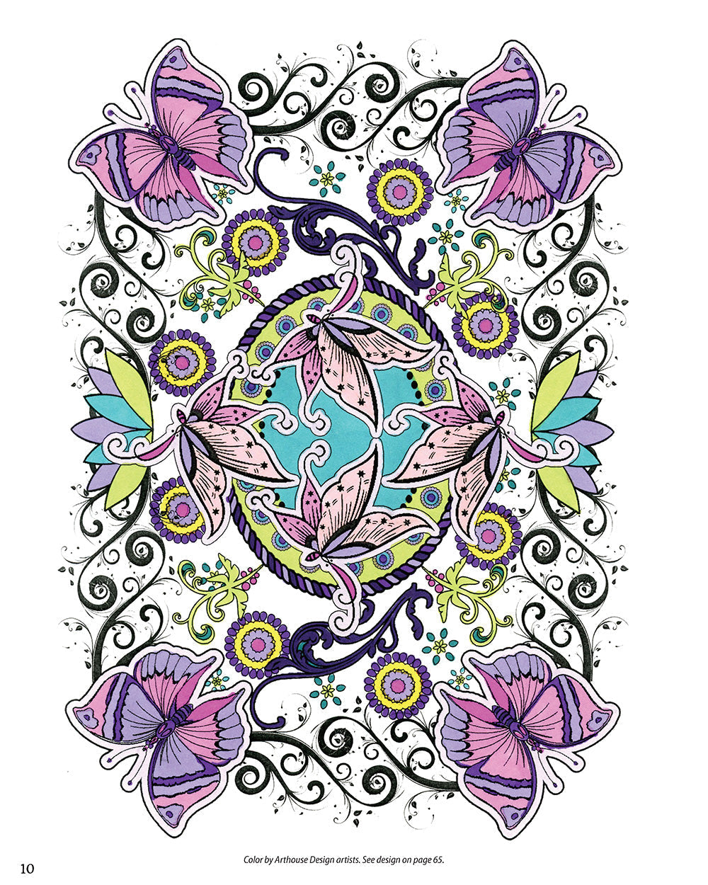 Reflections: Birds and Animals Coloring Book