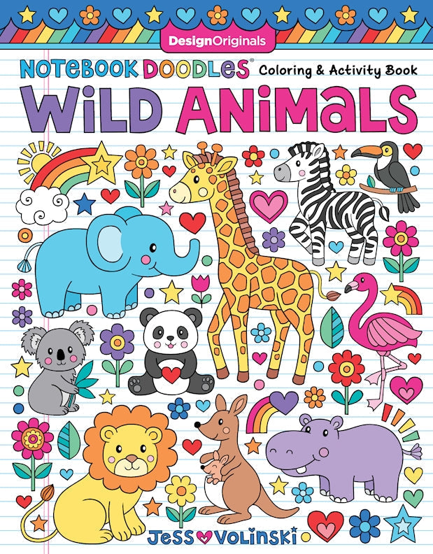 Notebook Doodles Wild Animals
