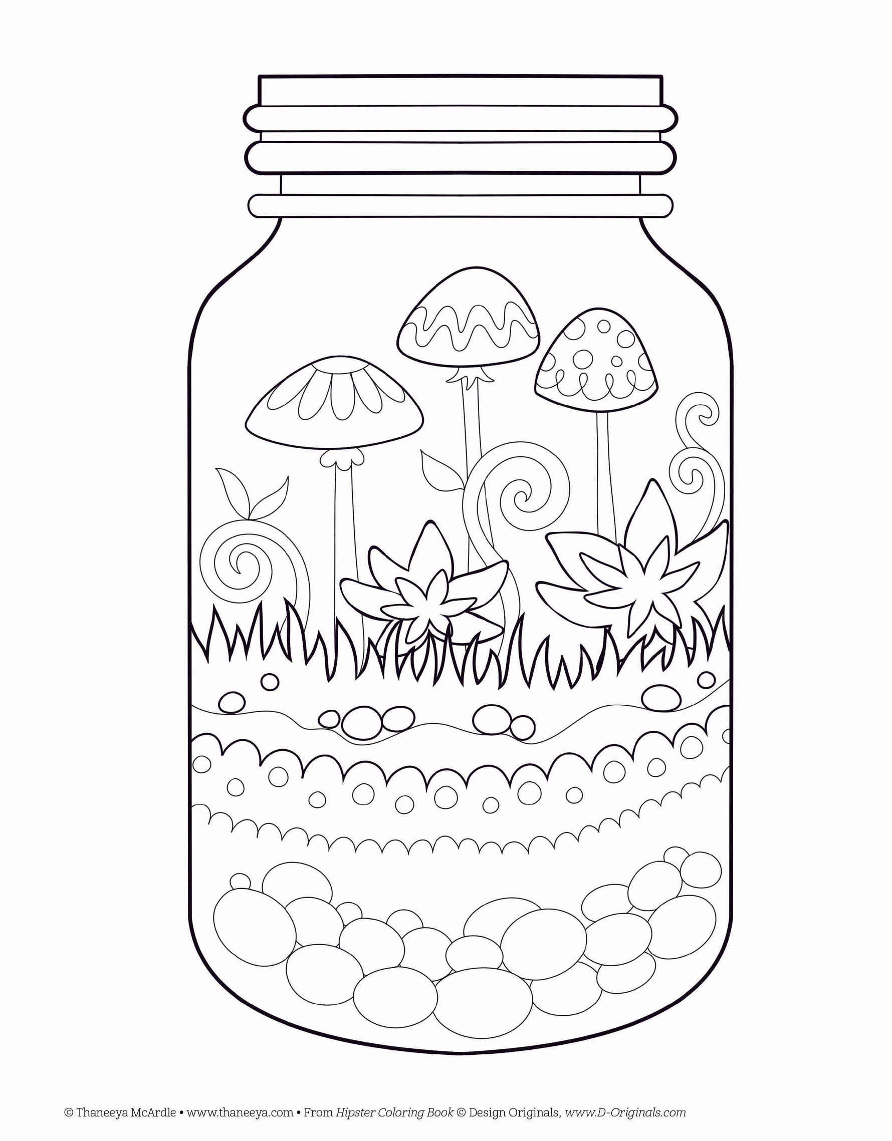 Hipster Coloring Book