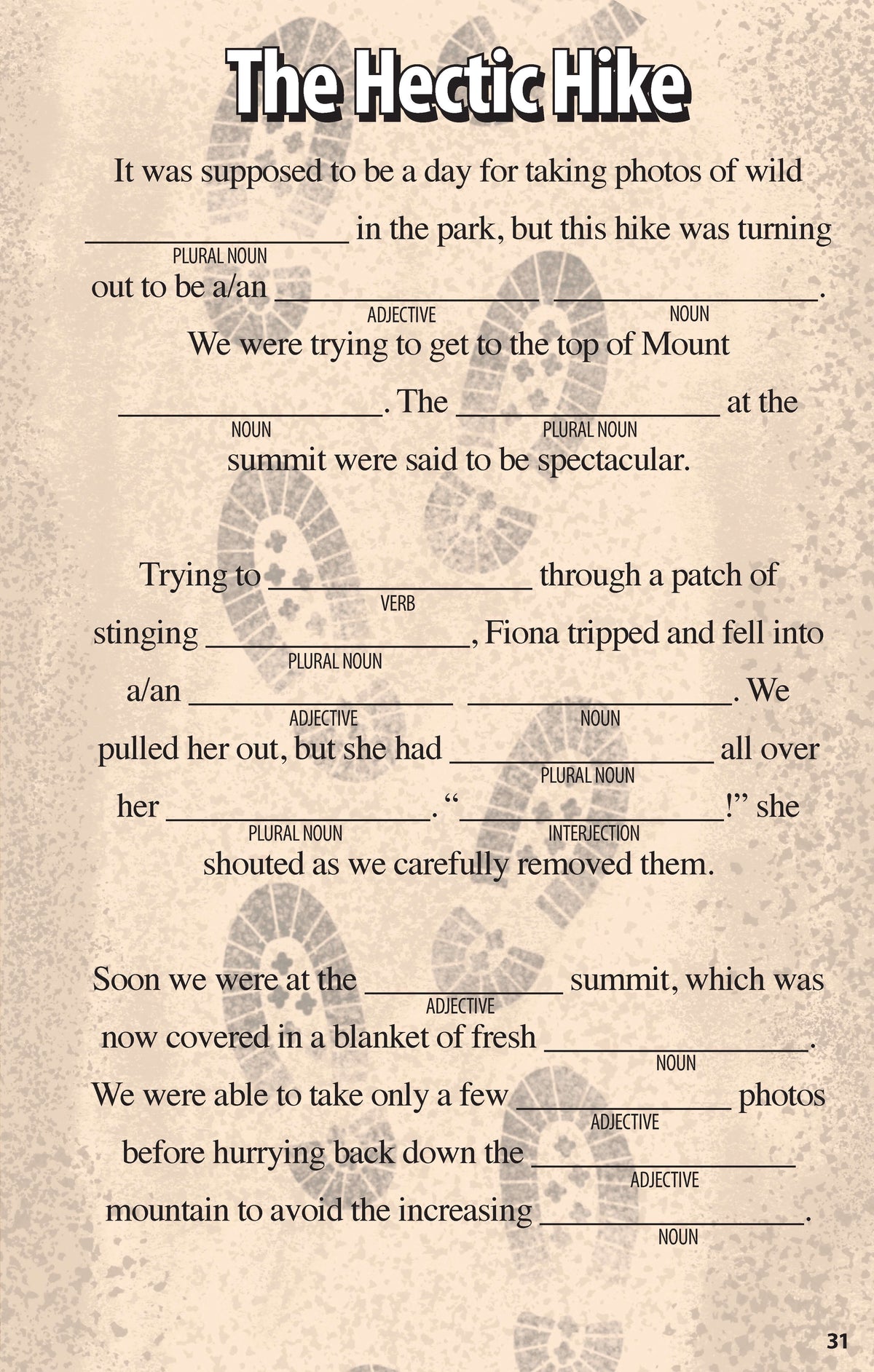 Sports Funny Fill-Ins for Kids