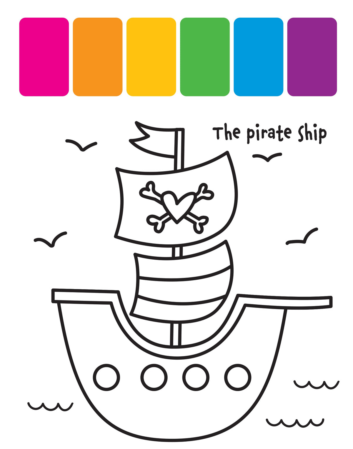 My First Painting Book: Playful Pirates