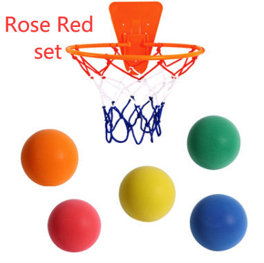 Silent High Density Foam Sports Ball Indoor Mute Basketball Soft Elastic Ball Children Sports Toy Games - Cindi Book