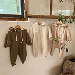 Long Sleeved Hoodie With Zipper For Baby Jumpsuit - Cindi Book
