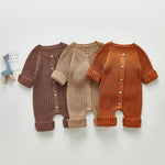 Spring And Autumn Baby Long-sleeved Knitted Jumpsuit Romper - Cindi Book