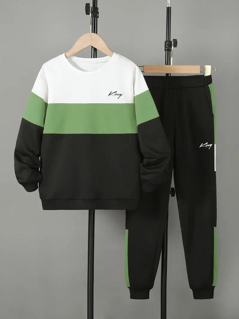 Design Sense Multicolor Hoodie Pants Two-piece Set - Cindi Book