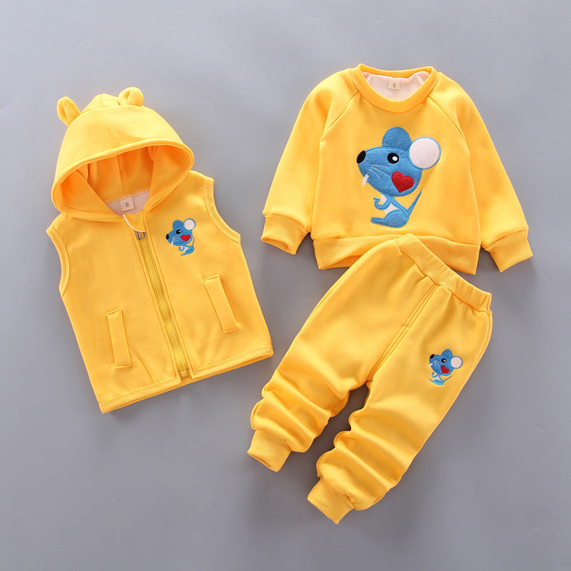 Children's thick three-piece suit - Cindi Book