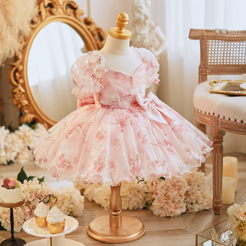 Bride Fellow Kids Wedding Birthday Party Sweet Evening Dress - Cindi Book