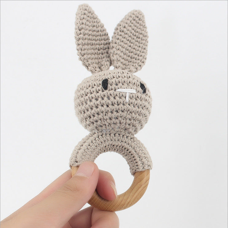 Baby Rattle Hand Woven Cartoon Animal Bracelet Newborn Soothing Doll - Cindi Book