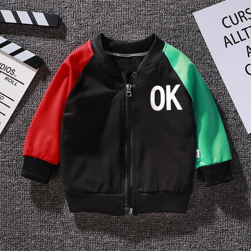 Boys And Girls Jackets Korean Baseball Uniforms Children's Babies Casual Western Style - Cindi Book