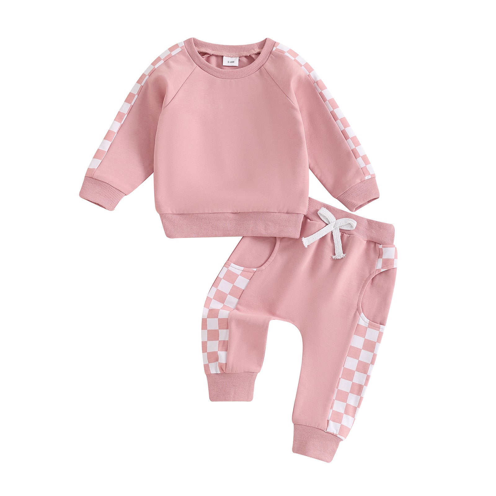 Checkerboard Printed Baby Suit Letters - Cindi Book