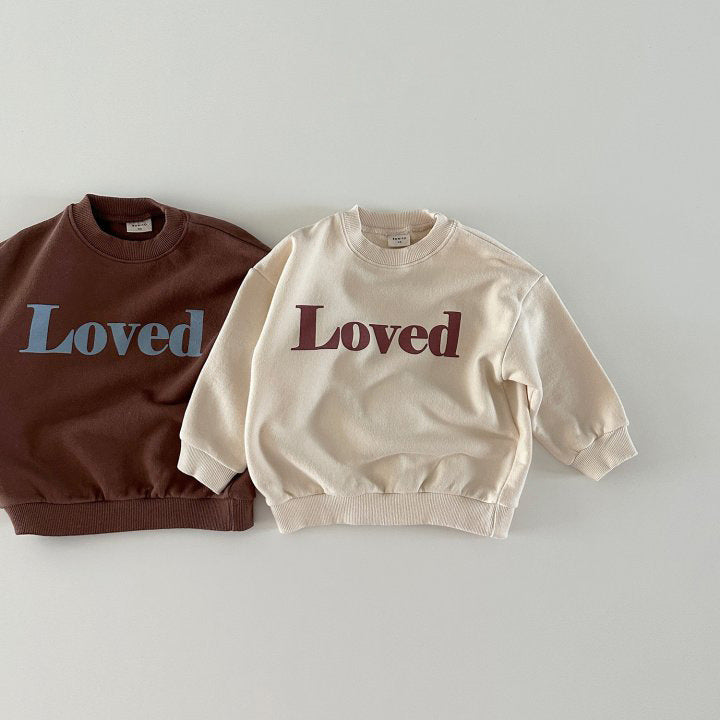 Children Comfortable Letter Crew Neck Top - Cindi Book