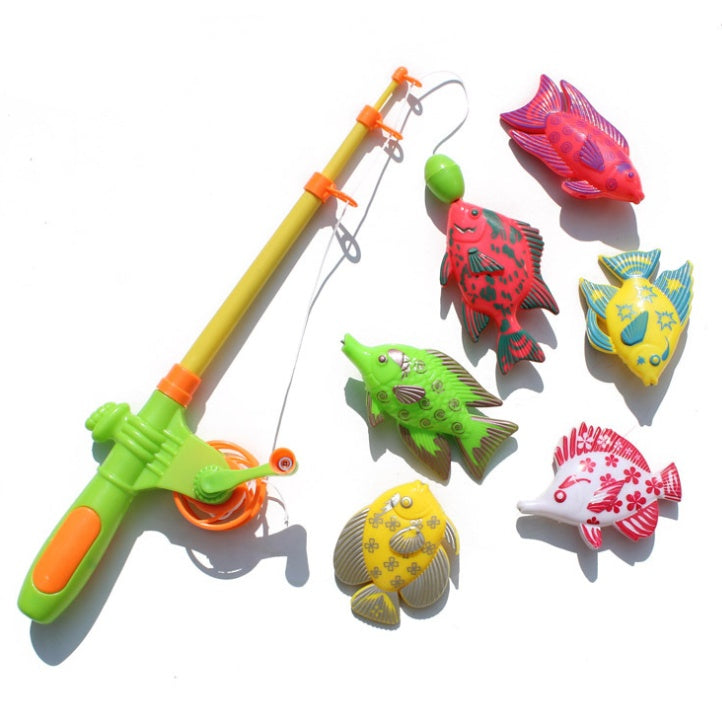 Magnetic Fishing Toy with 6 Fish and A Fishing Rod