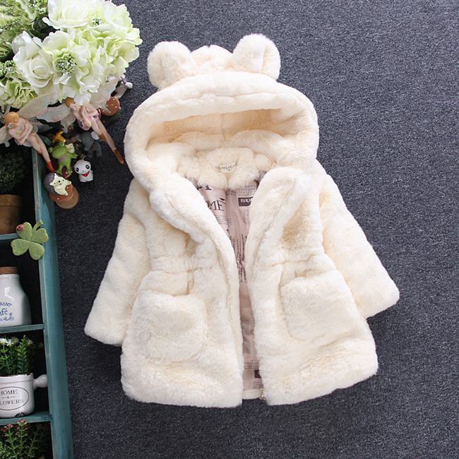 A girl's fur coat for autumn and winter - Cindi Book