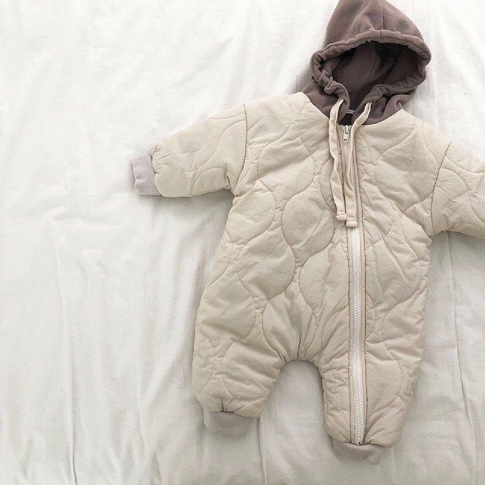 Baby Padded Quilted Kumpsuit Outing Clothes - Cindi Book