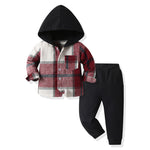 Korean Style All-matching Plaid Shirt Harem Pants - Cindi Book