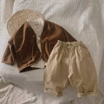 Cotton And Linen Shirt Korean Children's Fashion Top - Cindi Book
