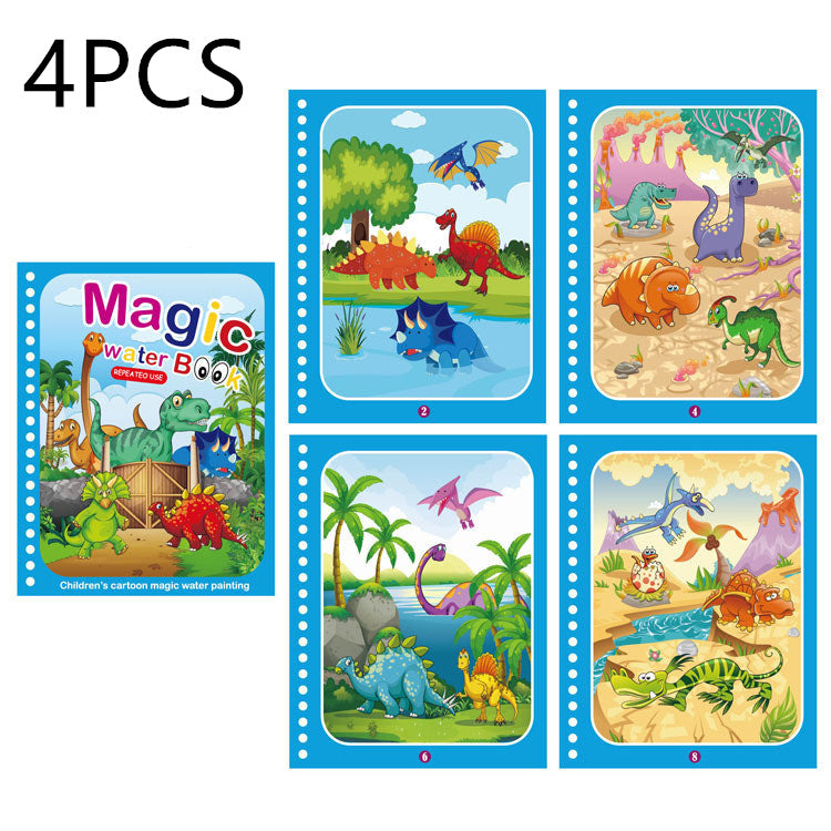 Children's Creative Magic  Water Painting Book - Cindi Book