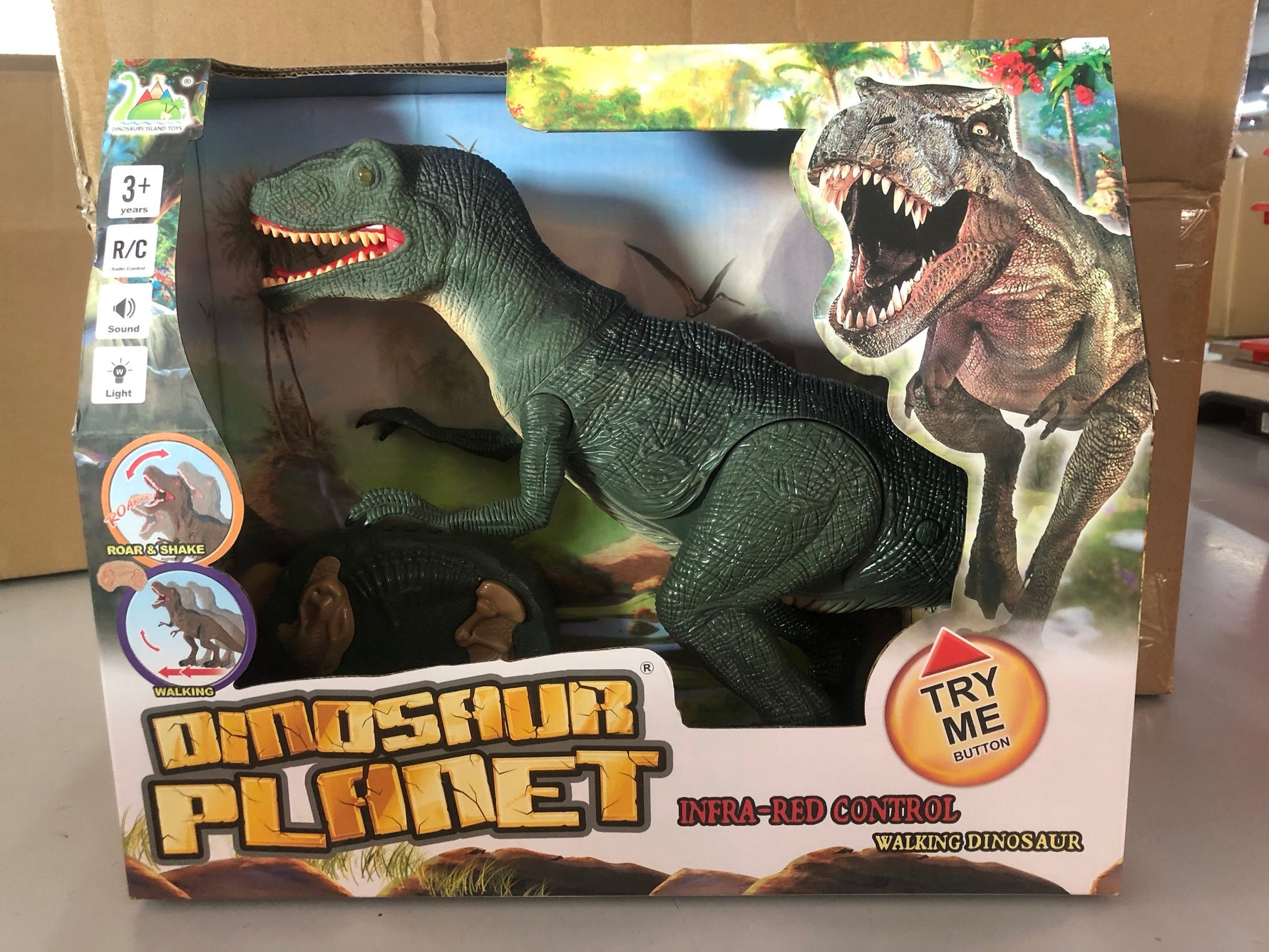 Electric Dinosaur Simulation Walking Animal Remote Control Toy - Cindi Book