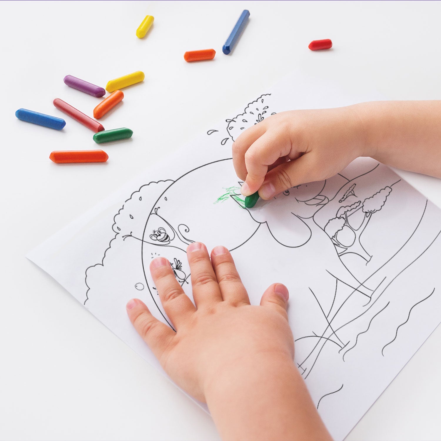 Printable Coloring Pages - The Elephant Who Tried to TipToe