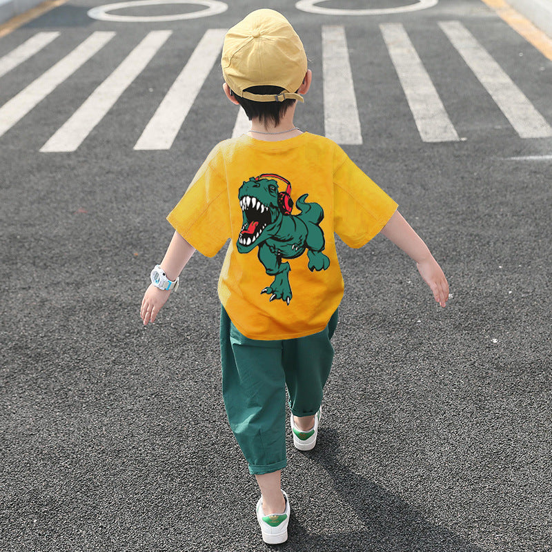 Children's Clothing Boys Summer Suits Western-style Clothes Boys Summer Handsome Short Sleeves - Cindi Book