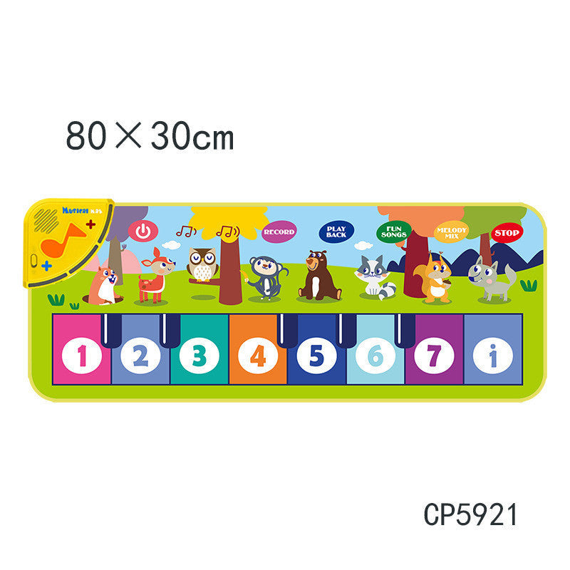 Children's Early Childhood Education Animal Piano Mat Multifunctional Music Blanket Toy - Cindi Book