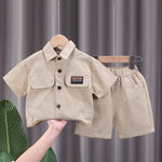 Boys' Short-sleeved Shorts Overall Suit - Cindi Book